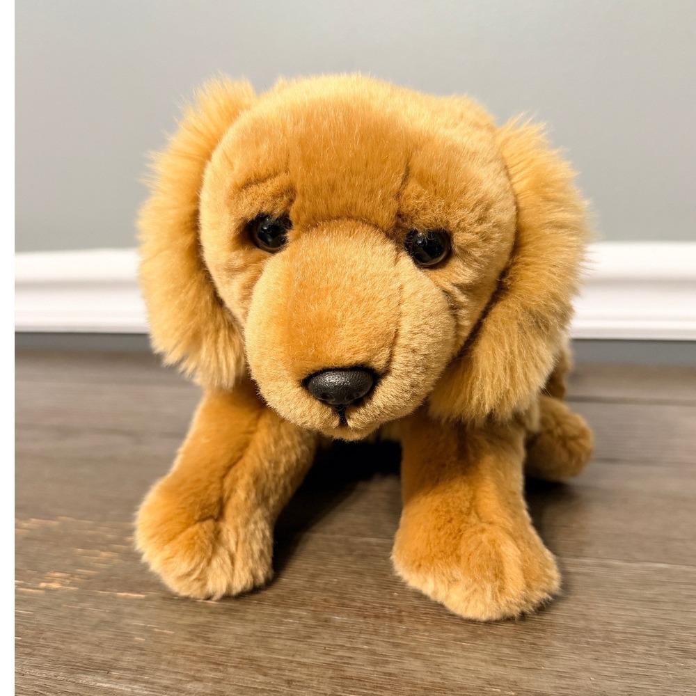 Animal Alley Toys R Us Golden Retriever Dog Plush Stuffed Animal 12 Inch Puppy
